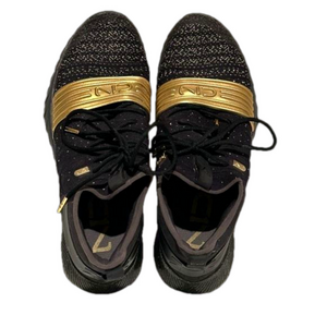 Under Armour C1N Trainer ''442'' BLack and Gold Sneaker, Size 8.5